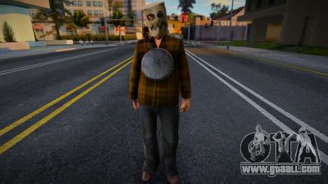 Homeless man with a bag on his head for GTA San Andreas