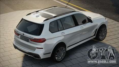 BMW X7 M60i 2023 White Ukr for GTA San Andreas