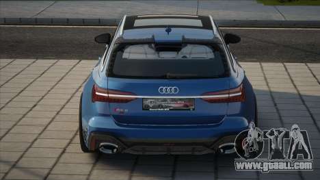 Audi RS6 2021 [Blue] for GTA San Andreas