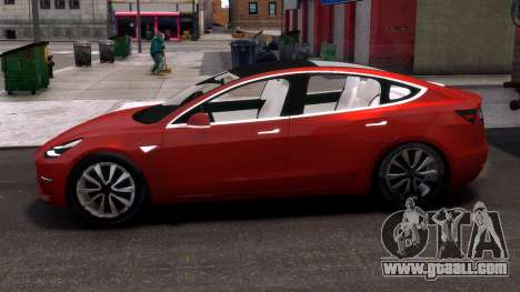 2018 Tesla Model 3 High Quality for GTA 4