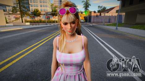 DOA Mila - Long Plaid Dress Barbie The Movie for GTA San Andreas