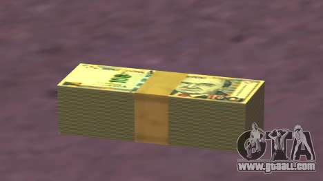 Wad of Peruvian 100 soles bills for GTA San Andreas