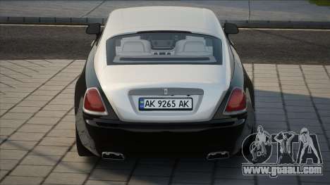 Rolls-Royce Wraith UKR Plate for GTA San Andreas