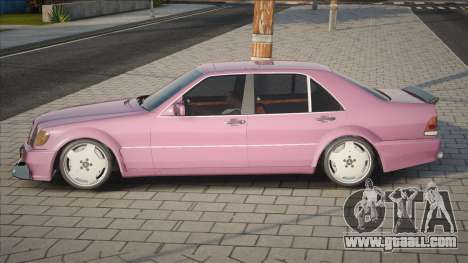 Mercedes-Benz W140 Tun [Pink] for GTA San Andreas