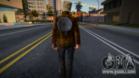 Homeless man with a bag on his head for GTA San Andreas