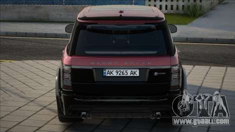 Range Rover SVAutobiography Ukr Plate for GTA San Andreas