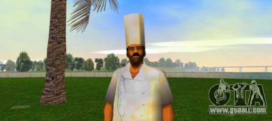 Chef Upscaled Ped for GTA Vice City