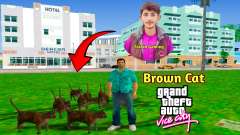 Brown Animated Cat By Faizan Gaming for GTA Vice City