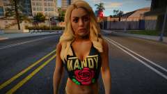 Mandy Rose Golden Outfit WWE for GTA San Andreas
