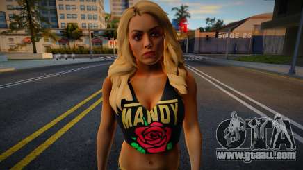 Mandy Rose Golden Outfit WWE for GTA San Andreas