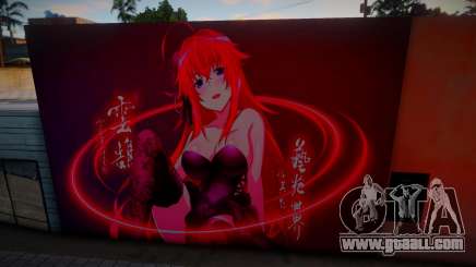 Mural Rias Gremory v1 for GTA San Andreas