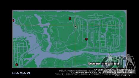 Green Map for GTA San Andreas
