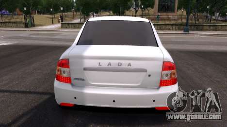 Lada Priora White for GTA 4