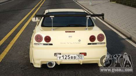 Nissan Skyline ER34 Yellow for GTA San Andreas