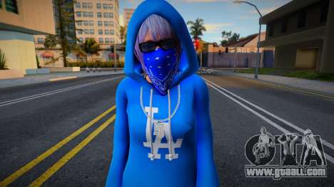 DOAXVV Shizuku - Hoodie LA Crips for GTA San Andreas