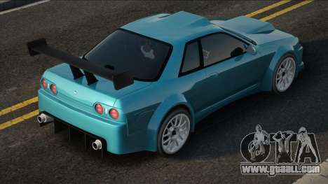 Nissan Skyline R32 Custom Blue for GTA San Andreas