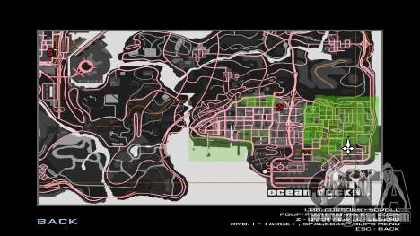 Gray-Pink Map for GTA San Andreas