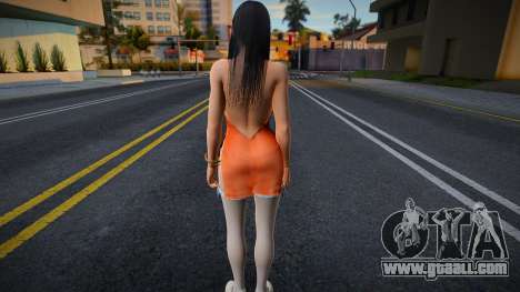 Momiji Orange Dress for GTA San Andreas