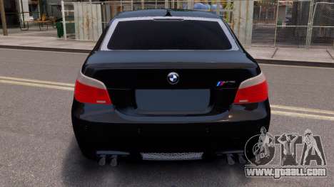 BMW M5 E60 Black for GTA 4