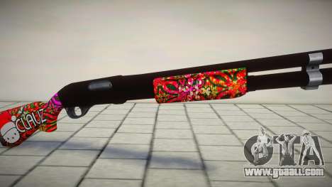 Santa Chromegun for GTA San Andreas