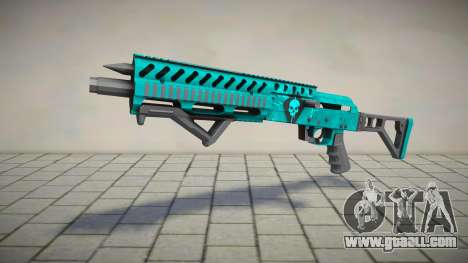 Green-Blue Chromegun for GTA San Andreas