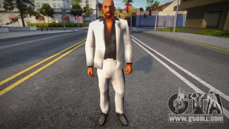 Two-Piece Suit (White-Black) for GTA San Andreas