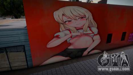 Anime Girl Wall Art for GTA San Andreas
