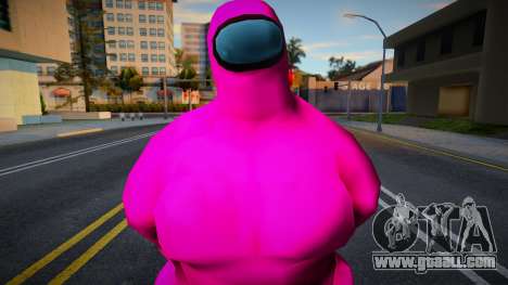 Among Us Imposter Musculosos Pink 1 for GTA San Andreas