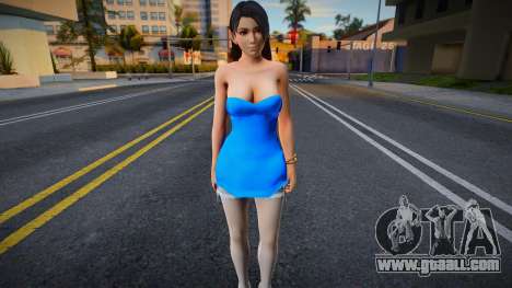 Momiji Blue Dress for GTA San Andreas