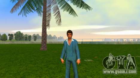 Tony Montana in a blue suit for GTA Vice City