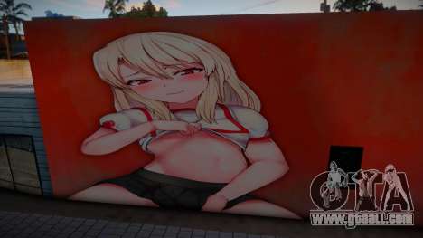 Anime Girl Wall Art for GTA San Andreas