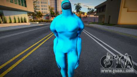 Among Us Imposter Musculosos Blue for GTA San Andreas