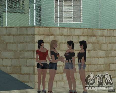 Gang Girls Ballas for GTA San Andreas