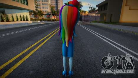 Rainbow Dash Dress for GTA San Andreas