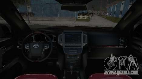 Toyota Land Cruiser 200 2017 Black for GTA San Andreas