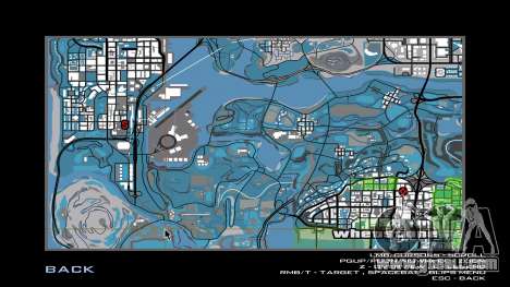 Blue State Map for GTA San Andreas