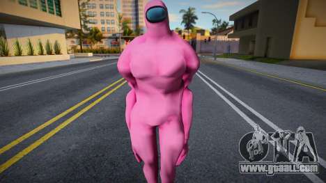 Among Us Imposter Musculosos Pink for GTA San Andreas
