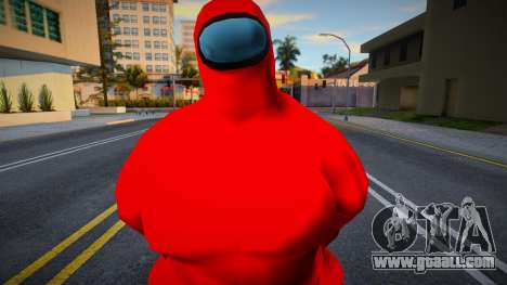 Among Us Imposter Musculosos Red for GTA San Andreas