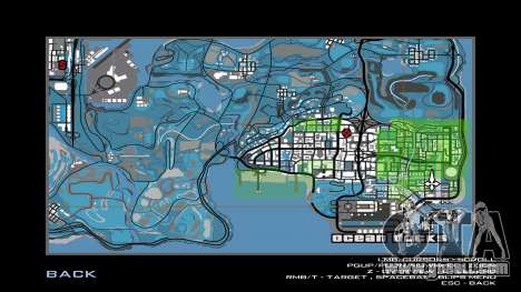 Blue State Map for GTA San Andreas