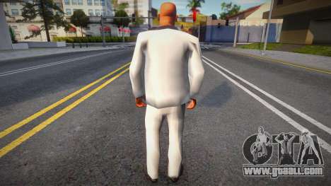 Two-Piece Suit (White-Black) for GTA San Andreas