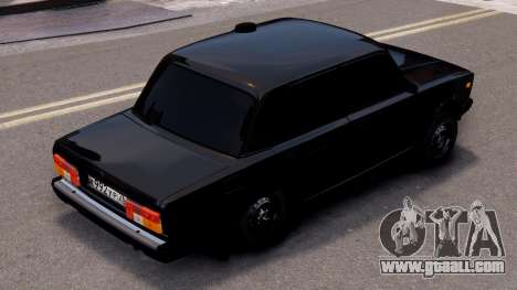 Vaz 2107 [Black] for GTA 4