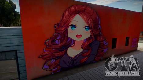 Anime Girl Wall Art pt. 5 for GTA San Andreas