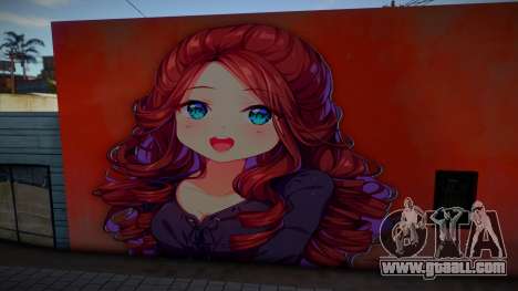Anime Girl Wall Art pt. 5 for GTA San Andreas