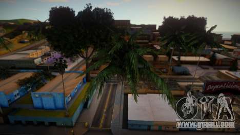 Atmospheric vegetation in 80x style for GTA San Andreas
