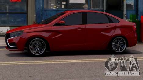 Lada Vesta Red for GTA 4