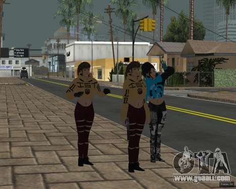 Gang Girls Grove for GTA San Andreas