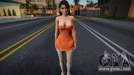 Momiji Orange Dress for GTA San Andreas
