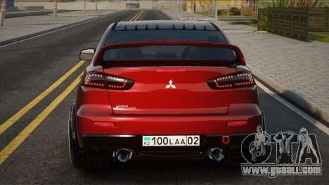 Mitsubishi Lancer Evolution X Red for GTA San Andreas