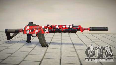 Red Camo M4 for GTA San Andreas