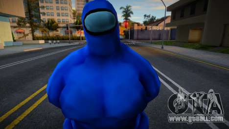 Among Us Imposter Musculosos Blu for GTA San Andreas